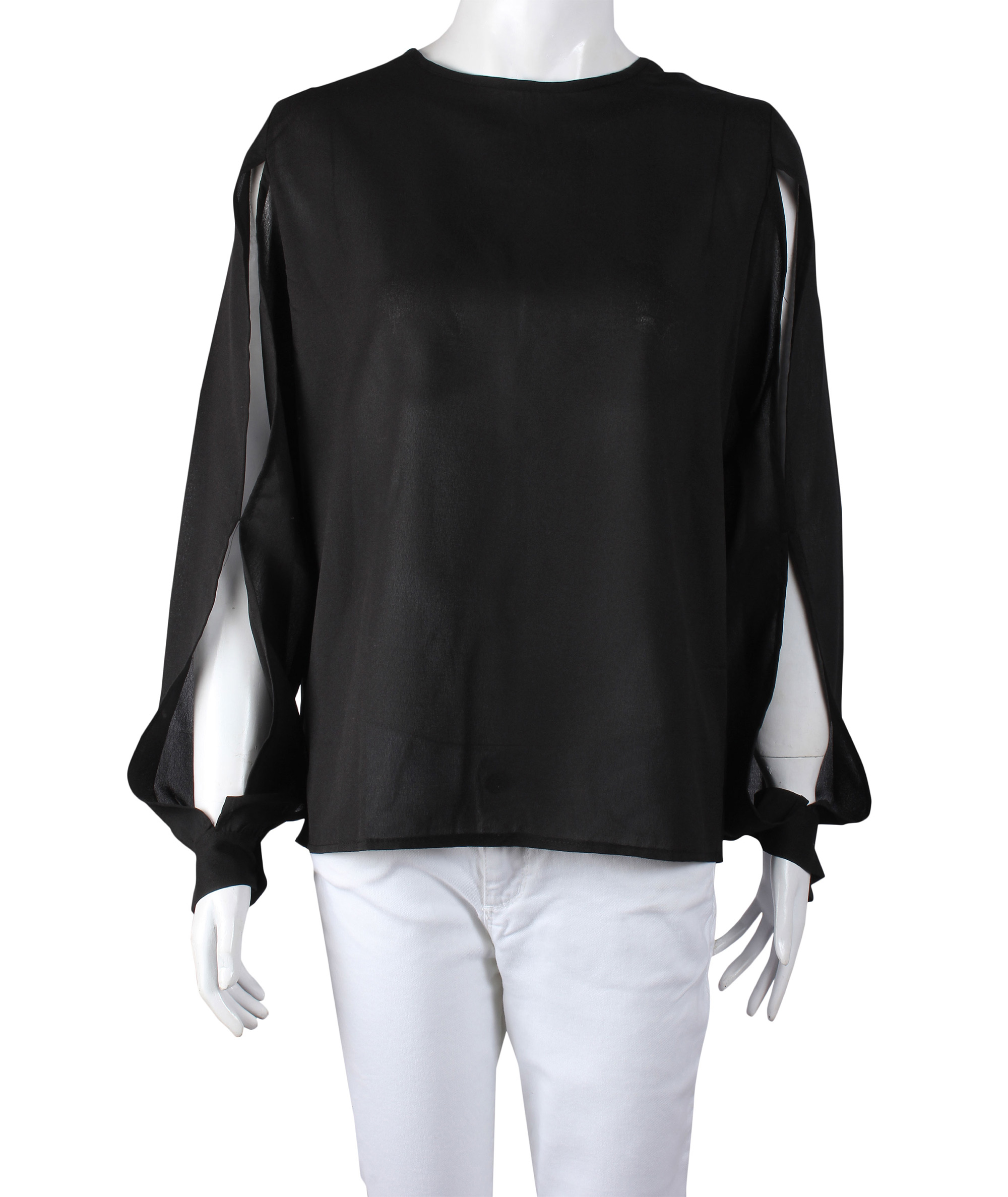 Hollow-out Sleeve Blouse
