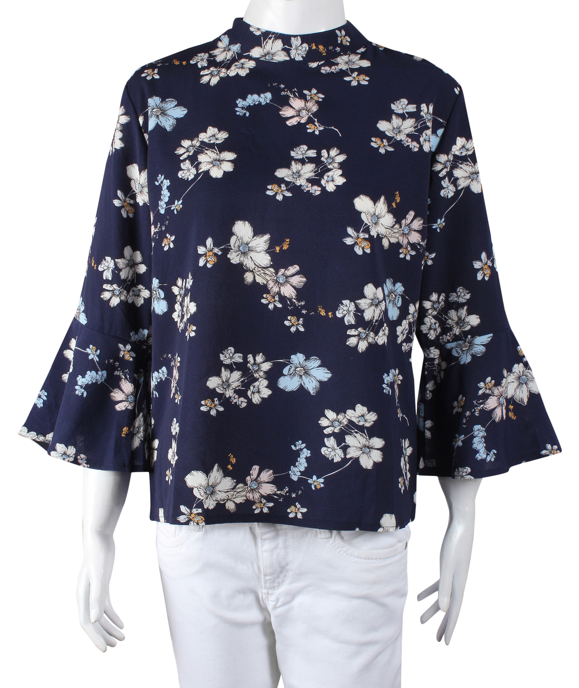 Floral Print Chiffon Blouse